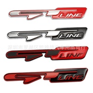 GTLINE Car Logo Suitable for Hyundai kia GT line Car Sticker Rear Logo Side Logo Suitable for Hyunda