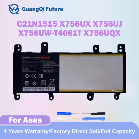 C21N1515 Laptop Battery Replacement 0B200-01800100 for Asus X756 X756U X756UJ X756UA X756UX X756UB X