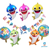 【CUTE BABY SHARK】 BABY SHARK NON Inflated Helium Foil Balloon