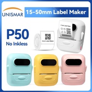 Marklife P50 Barcode Label Printer Labeling Maker Machine Mini Portable Bluetooth Label Stickers Mac