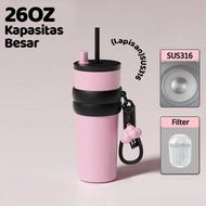 TERMOS (26oz/768ml) Stainless Steel Coffee Mug Cup with Inner Layer SUS316 Vacuum Thermos Tumbler Ca