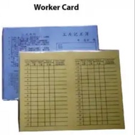 Worker / Wages Card  (pack/100 sheet+-)