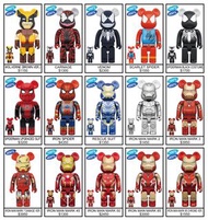 圖中有價全新未開封Wolverine Brown Ver Spiderman Carnage Venom Scarlet Spider Black Costume Upgraded Suit Iron