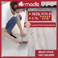 AMZ DIY Vinyl Flooring 1.8mm Thick Waterproof Self Adhesive Wood Feel Floor 1.5sqf /pcs Tampal Vinyl Lantai