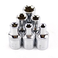 【COLORFUL】6pcs 1/4 Inch Torx Star Female Bit E Socket Set E4 E5 E6 E7 E8 E10 Hand Tools❀
