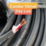 (combo 10 meters) 2x1.0mm2 copper core speaker cable, pure copper core speaker cable.