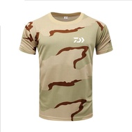 9 Colour DAIWA Fishing T-Shirt Short Sleeve Camouflage Fishing Clothing Outdoor Sport Breathable Quick Dry02