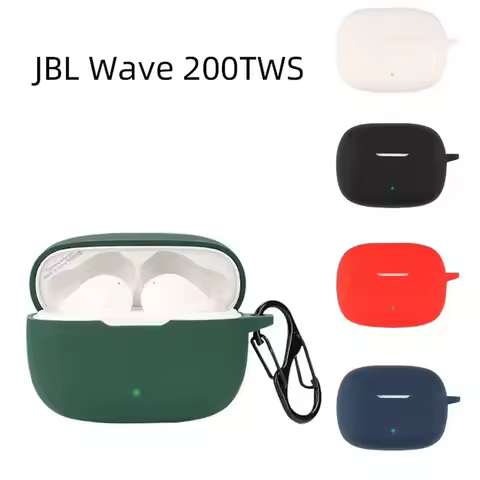 For JBL Wave 200TWS Case Solid Color Earphone Cover Fundas for JBL 200 Shell Soft Shockproof Silicon