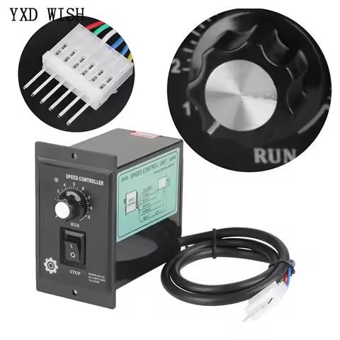 AC Motor Speed Controller 400W AC 220V 50/60Hz AC Regulator Motor Control Forword Backword with Filt
