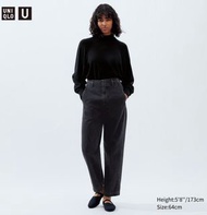 uniqlo u黑色水洗長褲