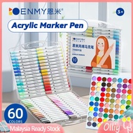 ENMY Acrylic Marker Painting Markers 12/24/36/48/60/80 Color Kids Drawing Waterproof Markerpen Art M