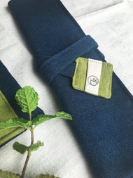 餐具袋- 丹寧藍 - 餐具包 餐具套 筷套 收納袋 環保餐具