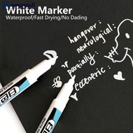 【OMALL】 0.7/1/2mm White Permanent Paint Pen Acrylic Marker Waterproof Oily Pens Deep Hole Marker U6X