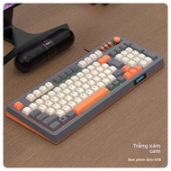 RAIKU K98/T98 Bộ Bàn Phím Chuột Chơi Game Tùy Chỉnh Có Dây Dạ Quang 98 Phím Ba Màu Cho Máy Tính Để B