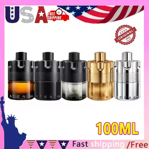Azzaro Wanted Series 100ml Eau De Parfum Spray French Original Luxury Perfumes Cologne for Men Phero
