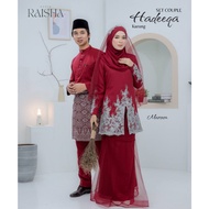 [SET NIKAH] KURUNG MODEN HADEEQA | BAJU MELAYU (MAROON) | BUTIK RAISHA