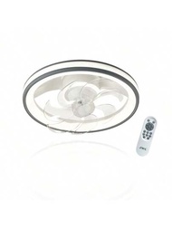 Ventilador LED de techo 88w 3 Tonos de luz (blanca, cálida y neutra) con control remoto, silencioso, marca JWJ.