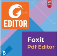 (ถามก่อนซื้อ Ask before buy)  Foxit PDF Editor Pro 2024 โปรแกรมแก้ไข PDF แปลงไฟล์ (Windows)