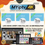 MYIPTV4K / IPTV4K | LANGGANAN TOP UP RENEW 3/6/12 BULAN