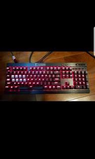 海盜船 K70紅光紅軸 電競鍵盤 機械鍵盤