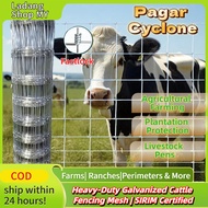 Pagar Lembu Cyclone Fence Pagar Kambing Pagar Kebun 4/5 Kaki 50meter Galvanised Five Star Fence Mala