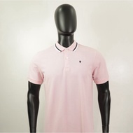 COLLEZIONE C2 Regular Fit 21MT1K053 SWEET PINK Pique Polo Shirt Wear Men Key logo Filipino Made.