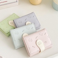 Ladies Card Holder Fashion Buckle Strap Cartoon Print PU Short Style 30% Off Coin Purse 5FR1