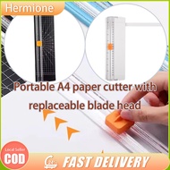 1pc Paper Trimmer Plastic Paper Cutter A4 Size Office Cutting Paper Tools Portable Pemotong Kertas A