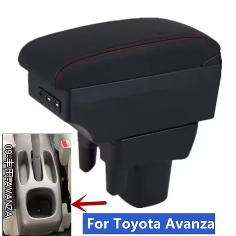 For Toyota Avanza Armrest box For TOYOTA AVANZA 2009-2015 Car Armrest box Central storage Box with U