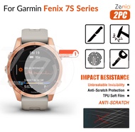 Zenia 2PCS HD Full Screen Curved Edge Full Coverage Protector Film For Garmin Fenix 7X 7 7S Pro Sapp