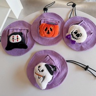 Halloween Pet Hat Bucket Hat Cat Hat Dog Hat Pet Sun Hat Pet Earless Hat