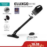 ELUXGO EC19C Lightweight Cordless Vacuum Cleaner｜<64dB Low Noise｜Handheld｜Vakum Tanpa Wayar Rumah