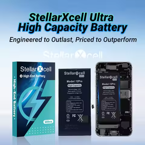 StellarXcell Ultra Original Battery High capacity Cell for iphone 7037 TI for 11 Xs 12pro mini 13 14