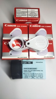 กล้องส่องพระcanonกำลังขยาย10x-23 แถมฟรีพระเครื่อง1แถมฟรีกระเป๋าหนัง1