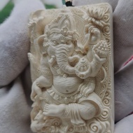 菩提象牙果(象神佛牌)挂件大师手工雕刻牌男女佩戴吊坠收藏品Bodhi Ivory Fruit (Elephant God Buddha Brand) Pendant Master20250224