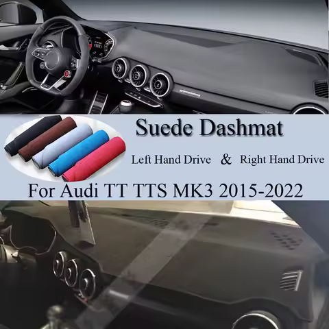For Audi TT TTS MK3 RS 4K 8K FV9 FV3 2015-2022 Suede Leather Dashmat Dash Mat Cover Dashboard Pad Pr