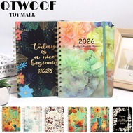 QTWOOF Calendar 2026, Agenda Jan.2026 - Dec.2026 2026 Planner, A5 Monthly Tabs Weekly and Monthly Co