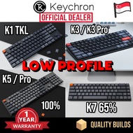 Keychron K1/K3/K5 SE/K7/Pro Low Profile Wireless Bluetooth RGB Hotswap Optical Slim Portable Mechani