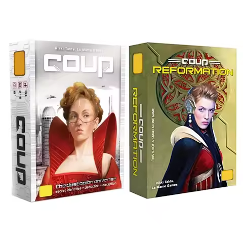 New Coup Boards and Cards | Coup | Card Game | Ages 14+ | 2-6 Players | 15 Minute Playing Time