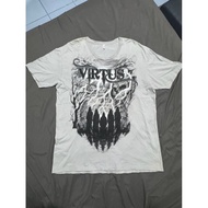 Anvil Men's Virtus Death Wicked T-Shirt Gray Large Skull Grim Reaper Graphic