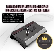 Genuine QANBA Q5 DRAGON Arcade Joystick Controller SANWA Spec Sony PS4 PS3 Android PC360 Nintendo Sw