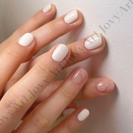 JovyArt | ️White Gold - Handmade Press on Nails | False Nails | Fake nails | Press on nails | Custom