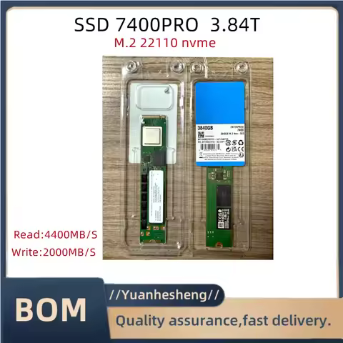 Original 7400 PRO 3.84TB 1.92TB M.2 22110 For MICRON Enterprise Server Solid State Drive MTFDKBA960T