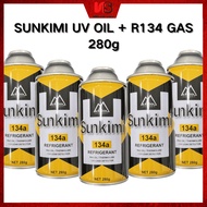 SUNKIMI UV OIL + R134 GAS 280g Sunkimi R134a Car Compressor Oil Treatment With R134 Gas Durable Addi