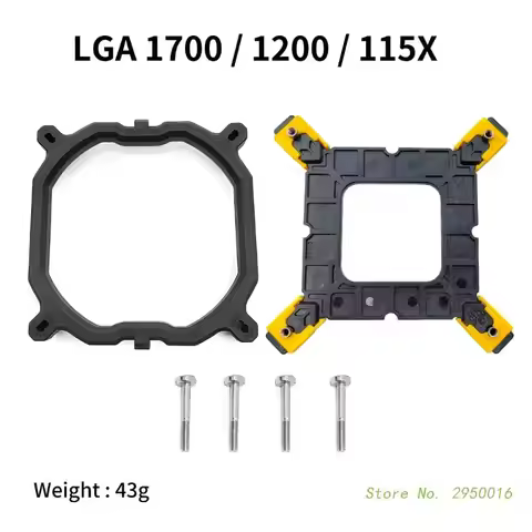 CPU Cooler Fan Bracket Heatsink Holder for LGA 1150 1151 1155 1156 1366 1700 General Back plate Base