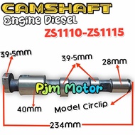 Zs1115 Camshaft As klep As noken mesin diesel pengerak KEP Ym1115 TL1115 s1110 20pk 22pk 24pk tianli