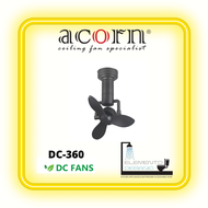 Acorn DC-360 Corner 16 Inch Eco Ceiling Fan with Remote Control