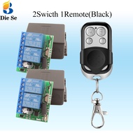 Diese RF 433MHz DC 12V 2Ch 10A Receiver Relay Module dry contact 4-button Wireless Remote Control us