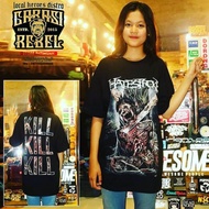 REBEL GARAGE T-SHIRT/DISTRO T-SHIRT/ORIGINAL METAL T-SHIRT