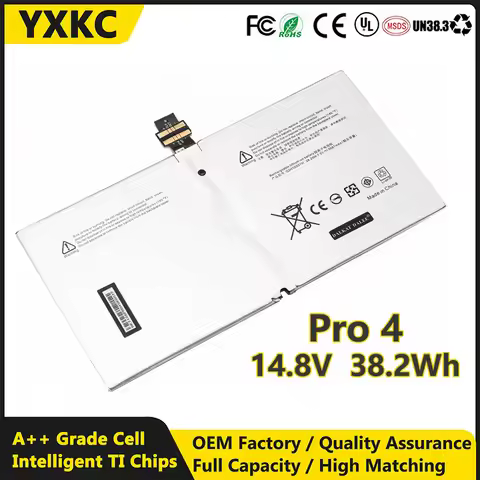 YXKC Replacement laptop batteries battery for Microsoft Surface Pro 4 Pro4 1724 G3HTA027H DYNR01 508
